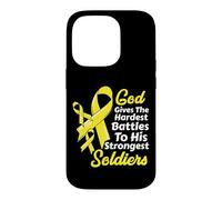 Le Dieu du Cancer de l'os Donne aux Combats Les Plus durs Ses Soldats Les Plus forts Coque pour iPhone 14 Pro