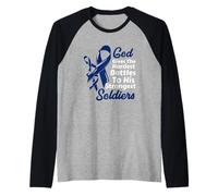 Le Dieu du Cancer du Colon Donne des Combats Les Plus durs des Soldats Les Plus forts Manche Raglan