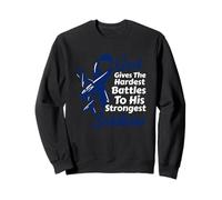 Le Dieu du Cancer du Colon Donne des Combats Les Plus durs des Soldats Les Plus forts Sweatshirt