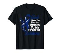 Le Dieu du Cancer du Colon Donne des Combats Les Plus durs des Soldats Les Plus forts T-Shirt