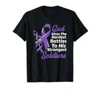 Le Dieu du Cancer Hodgkin Donne des batailles Les Plus dures aux Soldats Les Plus forts T-Shirt