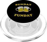 Le Dimanche C'est Boire de la bière Funday PopSockets PopGrip pour MagSafe