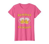 Le Dimanche C'est Boire de la bière Funday T-Shirt, Femme, Rose Chiné, 3XL
