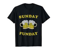 Le Dimanche C'est Boire de la bière Funday T-Shirt, Homme, Noir, XL