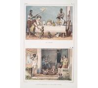 Le dîner; Les délassements d'une après dîner (1834-1839) Poster Impression par Jean Baptiste Debret (18 x 24)