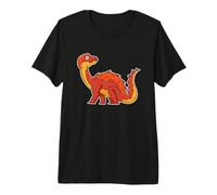 Le Dinosaure est effrayé par Les météorites T-Shirt Haut de Gamme
