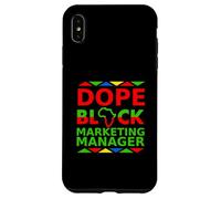 Le Directeur du Marketing de Dope Black est Fier d'avoir Une carrière Professionnelle Noire Coque pour iPhone XS Max