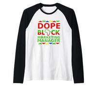 Le Directeur du Marketing de Dope Black est Fier d'avoir Une carrière Professionnelle Noire Manche Raglan
