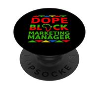 Le Directeur du Marketing de Dope Black est Fier d'avoir Une carrière Professionnelle Noire PopSockets PopGrip Adhésif