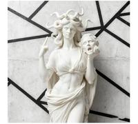 Le doigt d'honneur de la sculpture de Medusa est l'icône originale de la main Echo of Medusa - 20 cm - Statue de décoration de salon - Décoration de la maison - Cadeau amusant
