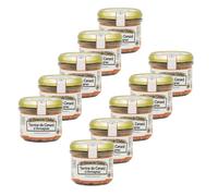 Le Domaine des Tuilières - Lot 10x Terrine de canard à l'Armagnac - Bocal 90g