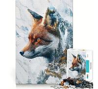Le Domaine Mystique du Renard Puzzle 1000 pièces pour Adolescents Améliore la mémoire Divertissement et détente Cadeau Unique aux Bords Nets 50x75cm
