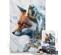 Le Domaine Mystique du Renard Puzzle 1000 pièces pour Adolescents Améliore la mémoire Divertissement et détente Cadeau Unique aux Bords Nets 50x75cm