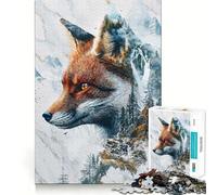Le Domaine Mystique du Renard Puzzle de 1000 pièces pour Adolescents Jeu de réflexion Stimulant Passe-Temps Calme Découpe précise Joli Cadeau 38x26cm