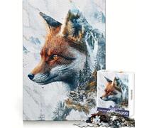 Le Domaine Mystique du Renard Puzzle de 1000 pièces pour Adolescents Jeu de réflexion Stimulant Passe-Temps Calme Découpe précise Joli Cadeau 38x26cm