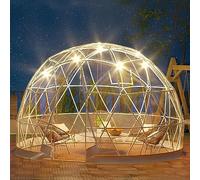 Le dôme des Bulles, Tente de Jardin à Bulles Transparente de 3,6 m, Serre Igloo d'extérieur, Tente de Camping