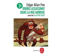 Le Double Assassinat de la rue Morgue, suivi de La Lettre volée Suivi de La lettre volée - Edgar Allan Poe - Lgf - Poche - Roman