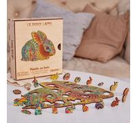Puzzle en bois - Le Doux Lapin - Coffret bois - Creatifwood G