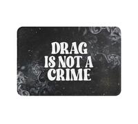 Le Drag n'est Pas Un Crime Tapis De Douche Absorbant Tapis De Bain Antidérapant Paillasson D'Entree pour Porte Baignoire Chambre 40X60Cm