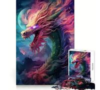 Le Dragon Cauchemar Éveillé Puzzle de 1000 pièces pour Adultes Développe l'esprit d'analyse Passe-Temps paisible Assemblage serré Cadeau Festif (38x52cm)