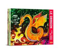 Le dragon - livre et puzzle 100 pcs orange TU
