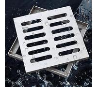 Le Drainage extérieur Couvre la Grille des grilles d'égout | Jardin d'eau de pluie de grille for le message publicitaire de patio de cour de chaussée(250x250x20mm)