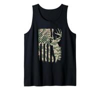 Le Drapeau Américain Chasse Tshirt Whitetail Buck Jäger Débardeur