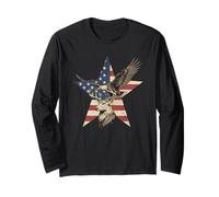 Le Drapeau Américain Chasse Tshirt Whitetail Buck Jäger Manche Longue