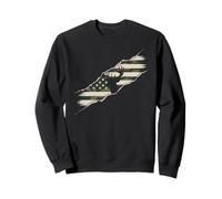 Le Drapeau Américain Chasse Tshirt Whitetail Buck Jäger Sweatshirt