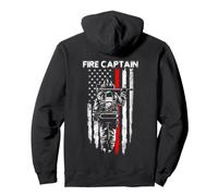 Le Drapeau américain du Capitaine des Pompiers est Offert au Capitaine des Pompiers Sweat à Capuche