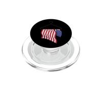 Le Drapeau américain est Suspendu à Un Cintre pour Les Femmes Droites PopSockets PopGrip pour MagSafe