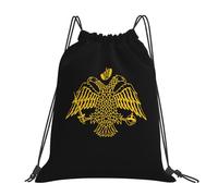 Le Drapeau De L'Église Orthodoxe Grecque Homme Femme Sac À Dos À Cordon Réglable Sac À Cordon Pliable Gym Sack Pour Yoga Plage Voyage