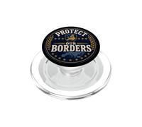 Le Drapeau Patriotique européen et Les étoiles protègent nos frontières de l'europe PopSockets PopGrip pour MagSafe