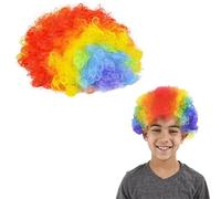 Le Dreidel Company Rainbow Clown Wig Habit-up Accessory Pretend Play Party Party (Rainbow Clown Wig)