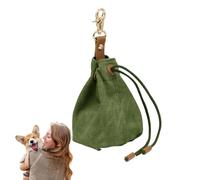 Le dressage de chien traite le sac, le conteneur de collations pour marcher avec des animaux - Sac de récompense pour aliments pour animaux de compagnie avec clip de ceinture, Puppy Draw String