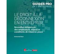 Le droit à la déconnexion en entreprise Emmanuel Bayo (Auteur)