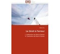 Le Droit À L'erreur