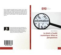Le droit à l'oubli numérique: bilan et perspectives