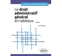 Le droit administratif général en tableaux A jour au 15 août 2024 - Anne Geoffroy - Ellipses - broché - Scolaire / Universitaire
