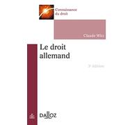 Le droit allemand. 3e éd.