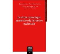 Le Droit Canonique Au Service De La Justice Ecclésiale
