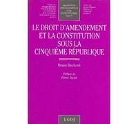 Le Droit D'amendement Et La Constitution Sous La Cinquième République