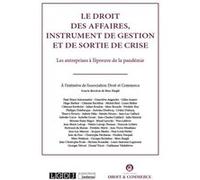 Le droit des affaires, instrument de gestion et de sortie de crise Association Droit et commerce (Auteur)