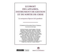 Le Droit Des Affaires, Instrument De Gestion Et De Sortie De Crise - Les Entreprises À L'épreuve De La Pandémie