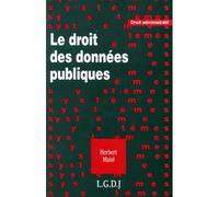 Le droit des données publiques - Herbert Maisl - Lgdj - broché - Livre