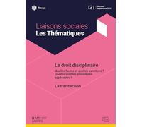 Le droit disciplinaire: La transaction