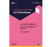 Le droit disciplinaire La transaction - Elisa Hutchinson - Liaisons - broché - Etude