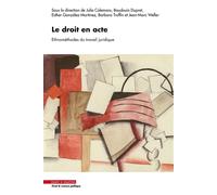 Le droit en acte Ethnométhodes du travail juridique. Textes réunis et augmentés - Julie Colemans - Mare & Martin - broché - Etude