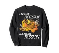 Le Droit est ma Profession Les carpes koï sont ma Passion Un Gardien de carpes koï Amusant Sweatshirt