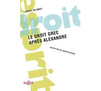 Le droit grec après Alexandre